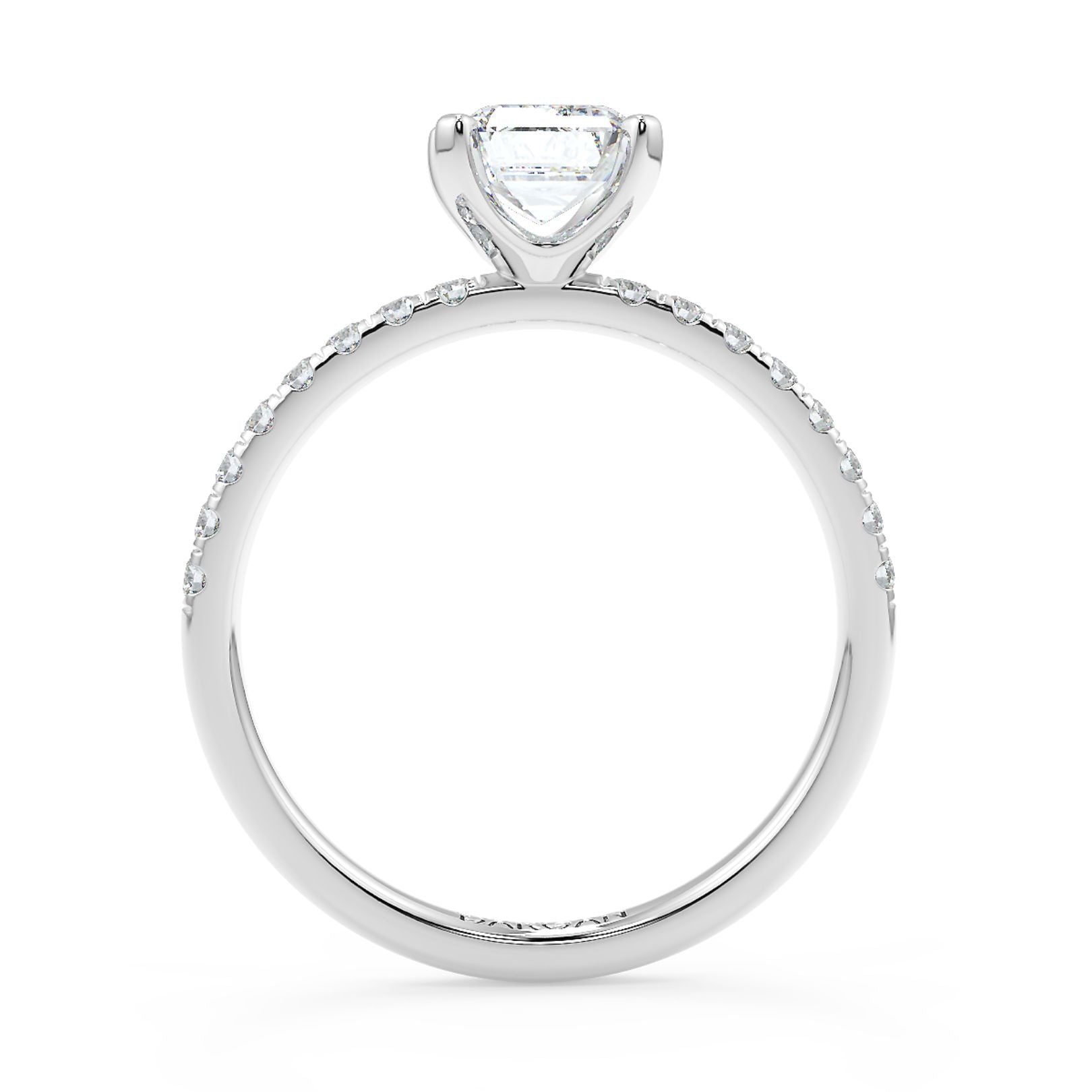 1–3 Carat Emerald Cut Lab Grown Diamond Solitaire Ring | Step-Cut Brilliance | IGI Certified | 18K White, Yellow & Rose Gold