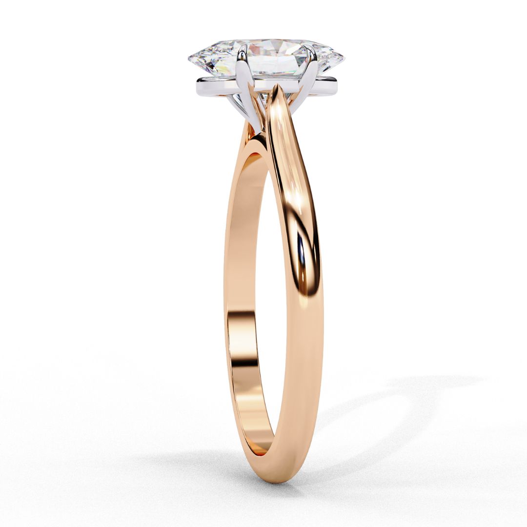 Oval-Cut Solitaire Diamond Ring