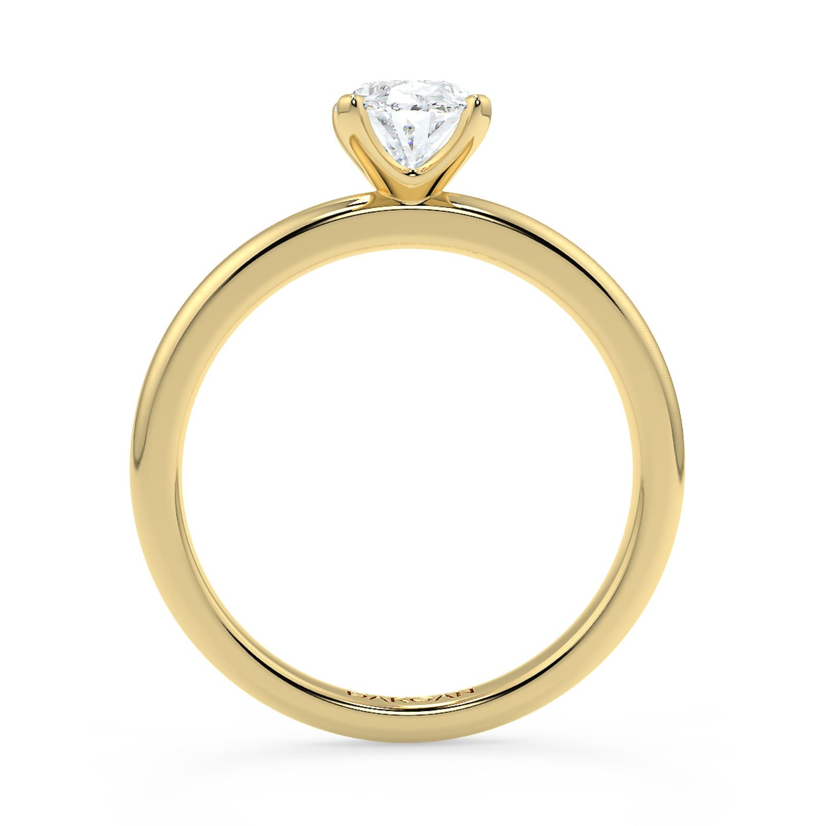 1–3 Carat Oval Cut Lab Grown Diamond Solitaire Ring | Classic 4-Prong | IGI Certified | 18K White, Yellow & Rose Gold