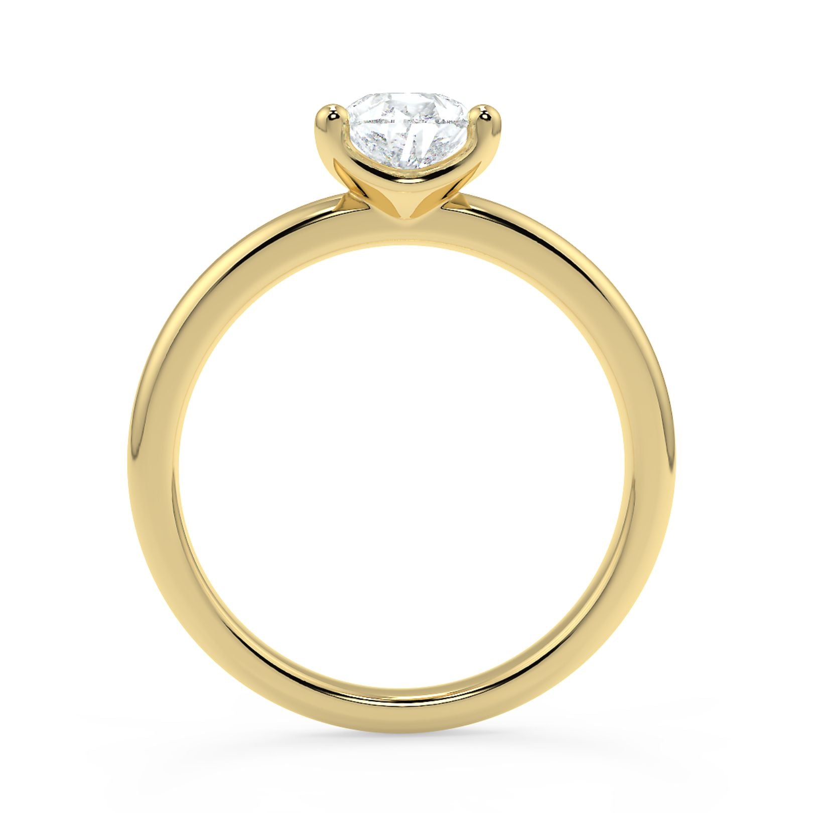 1–3 Carat Pear Cut Lab Grown Diamond Solitaire Ring | Elegant 3-Prong Setting | IGI Certified | 18K White, Yellow & Rose Gold