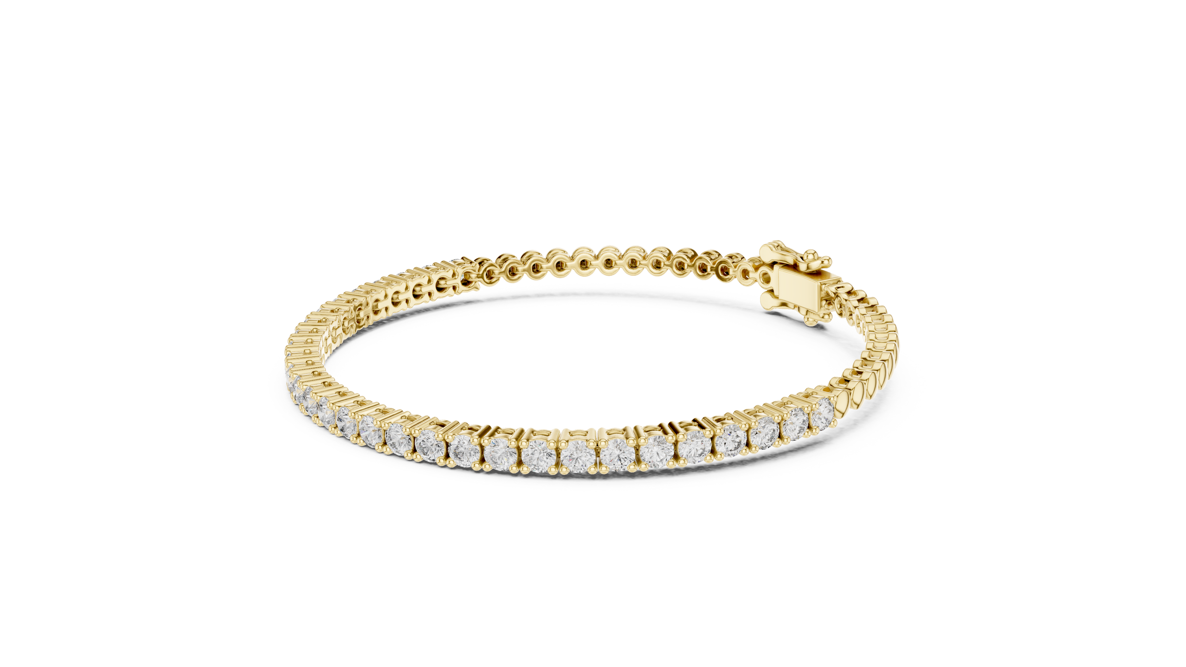 Everyday Lab-Grown Diamond Tennis Bracelet in 18K Gold | 1.8 Carats