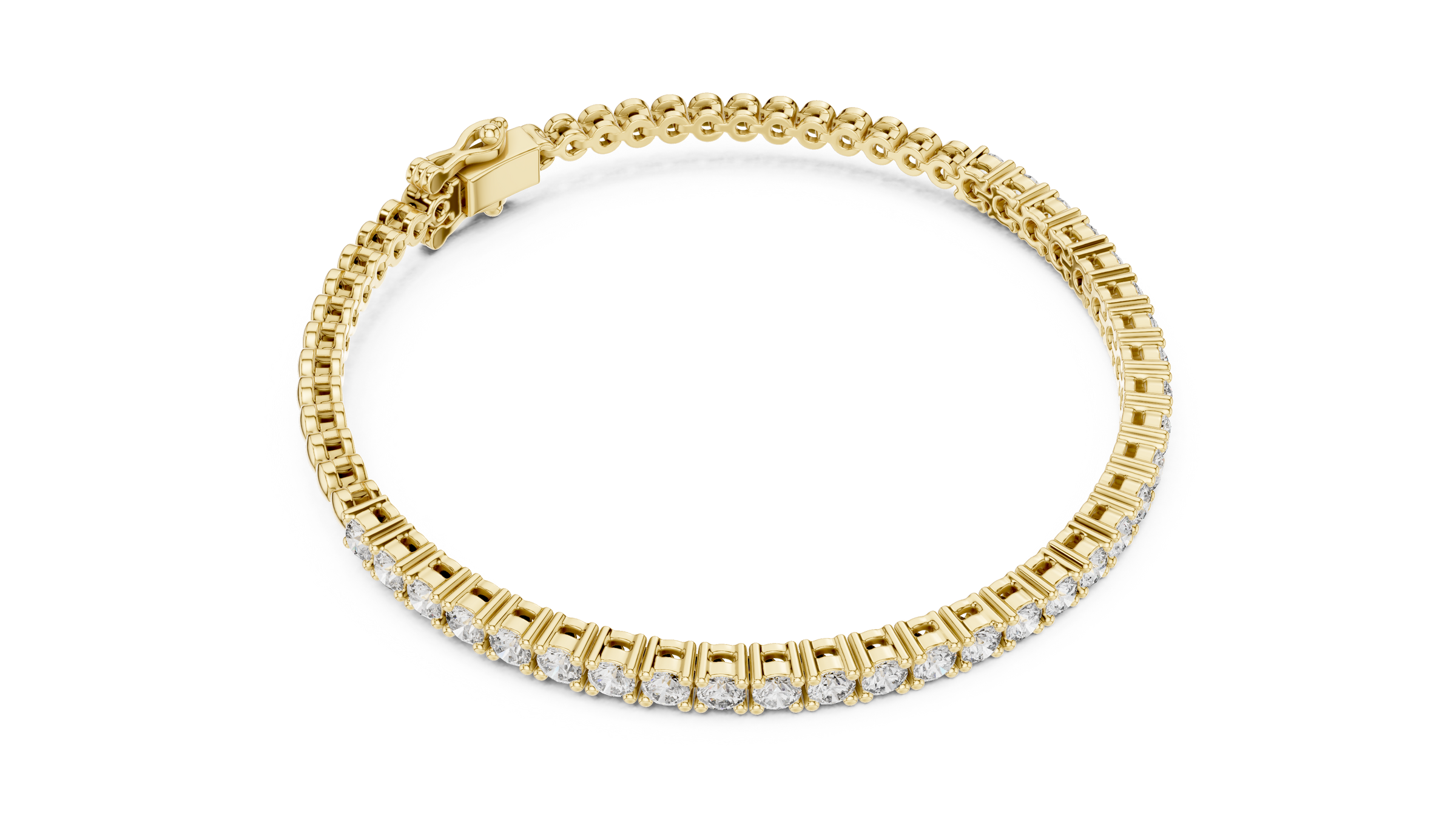 Everyday Lab-Grown Diamond Tennis Bracelet in 18K Gold | 1.8 Carats