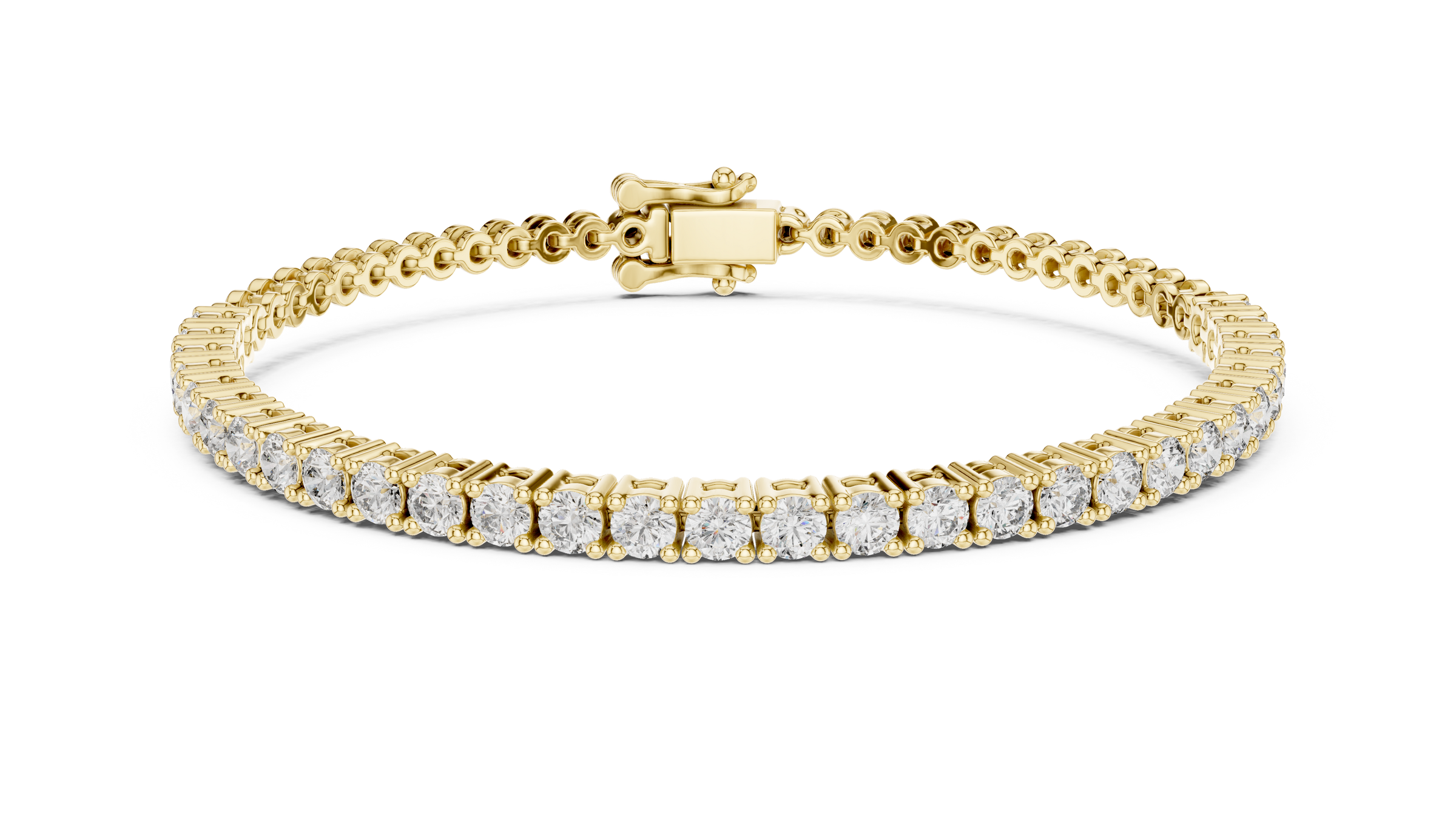 Everyday Lab-Grown Diamond Tennis Bracelet in 18K Gold | 1.8 Carats