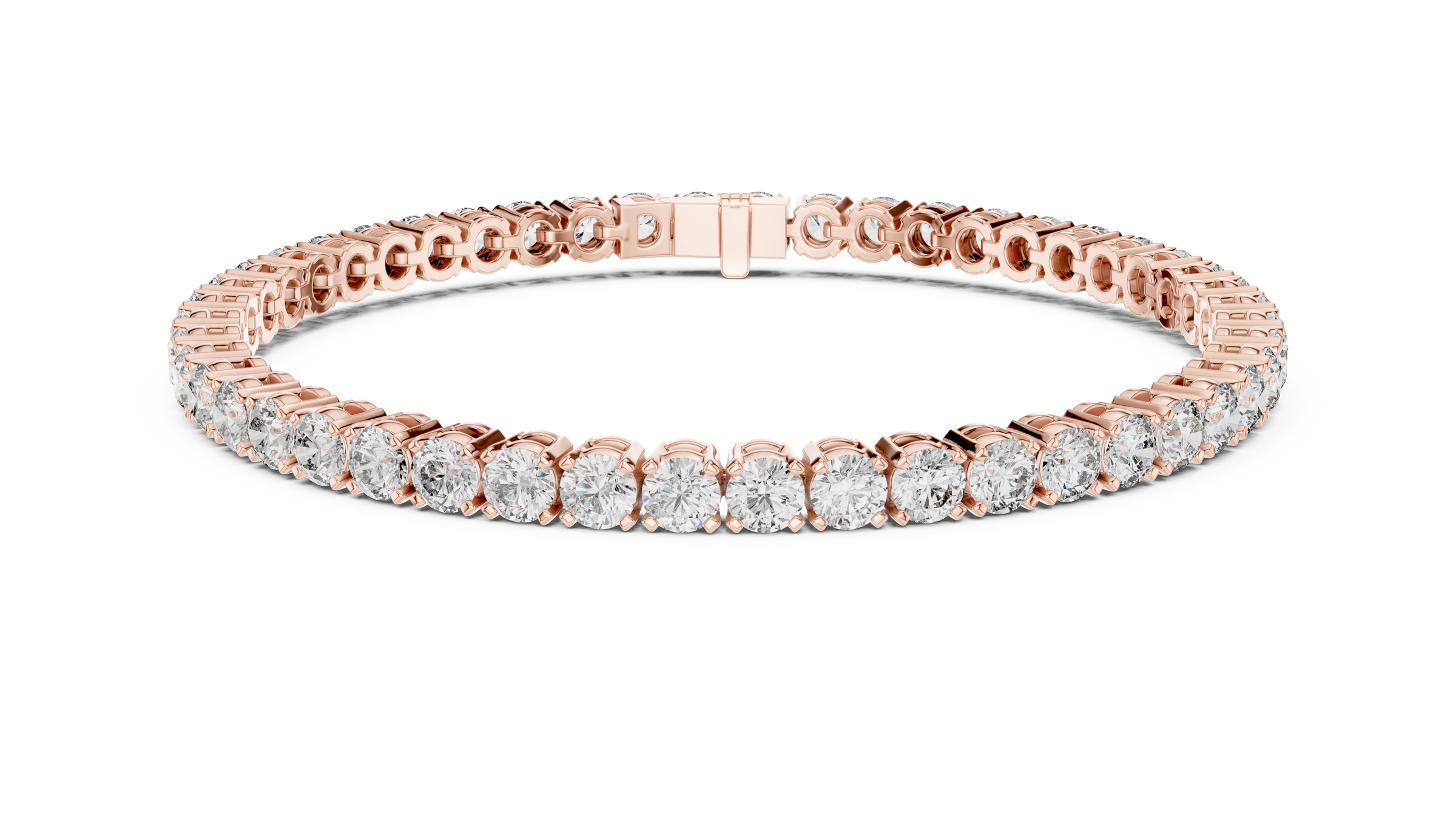 Lab-Grown Diamond Tennis Bracelet 13 Pointer Each in 18K Gold | Premium Everyday Diamond Bracelet