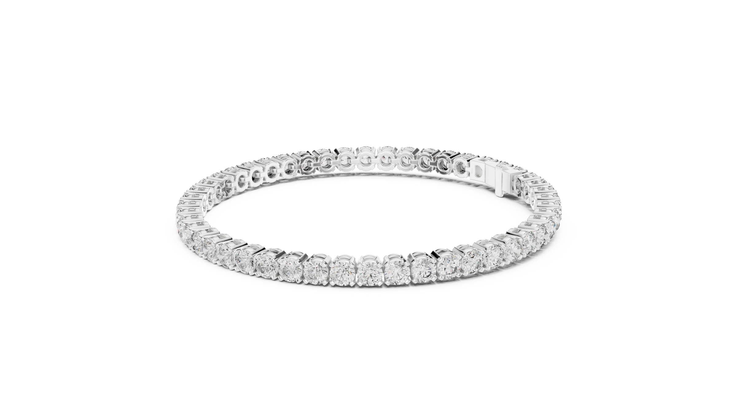 Lab-Grown Diamond Tennis Bracelet 13 Pointer Each in 18K Gold | Premium Everyday Diamond Bracelet