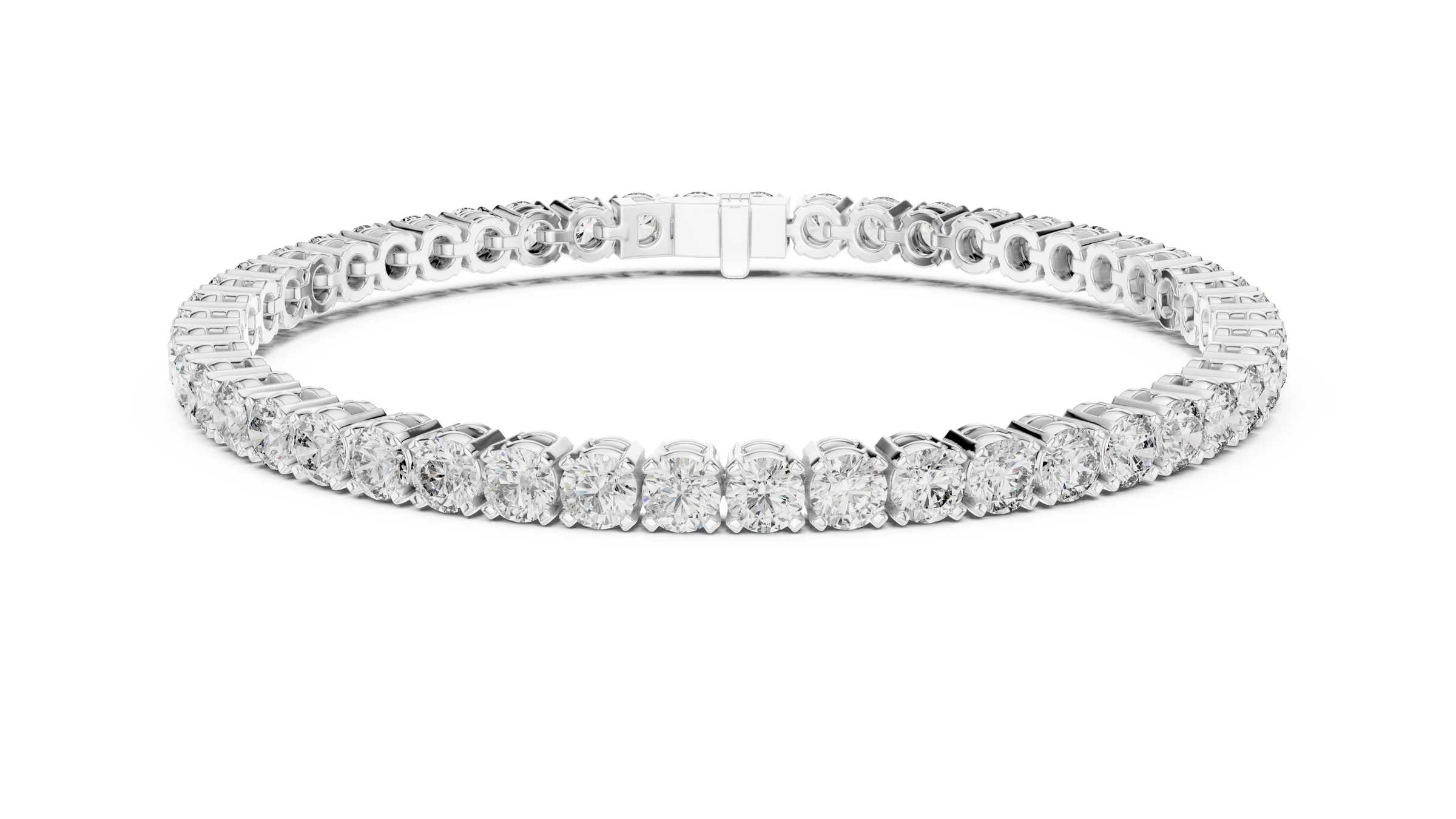 Lab-Grown Diamond Tennis Bracelet 13 Pointer Each in 18K Gold | Premium Everyday Diamond Bracelet