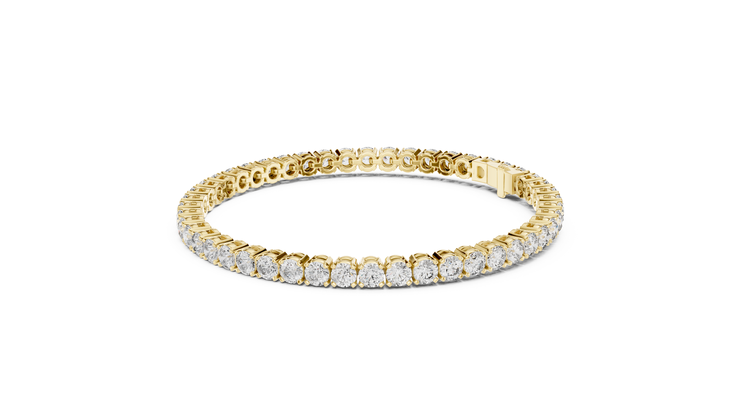 Lab-Grown Diamond Tennis Bracelet 13 Pointer Each in 18K Gold | Premium Everyday Diamond Bracelet