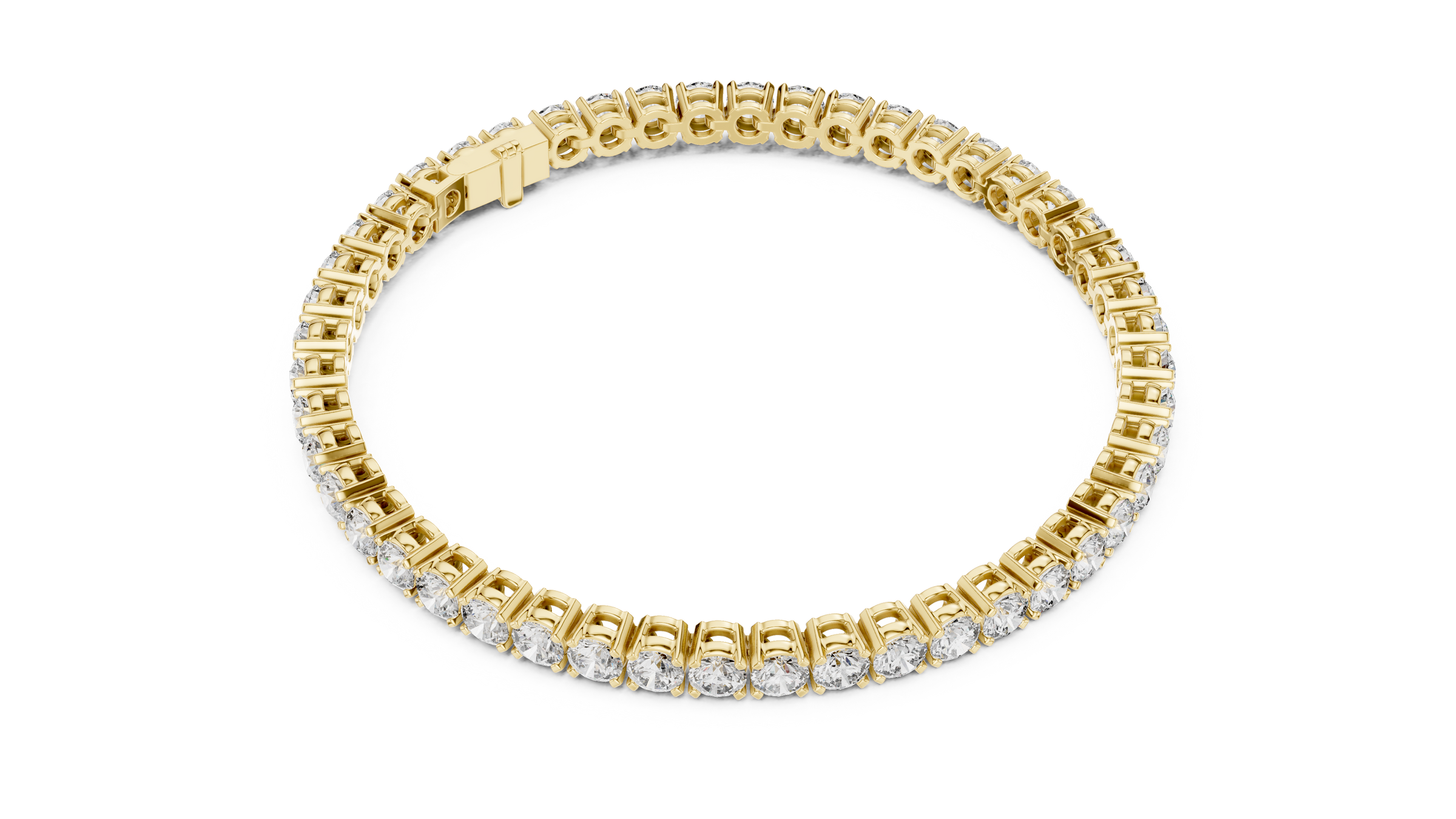 Lab-Grown Diamond Tennis Bracelet 13 Pointer Each in 18K Gold | Premium Everyday Diamond Bracelet