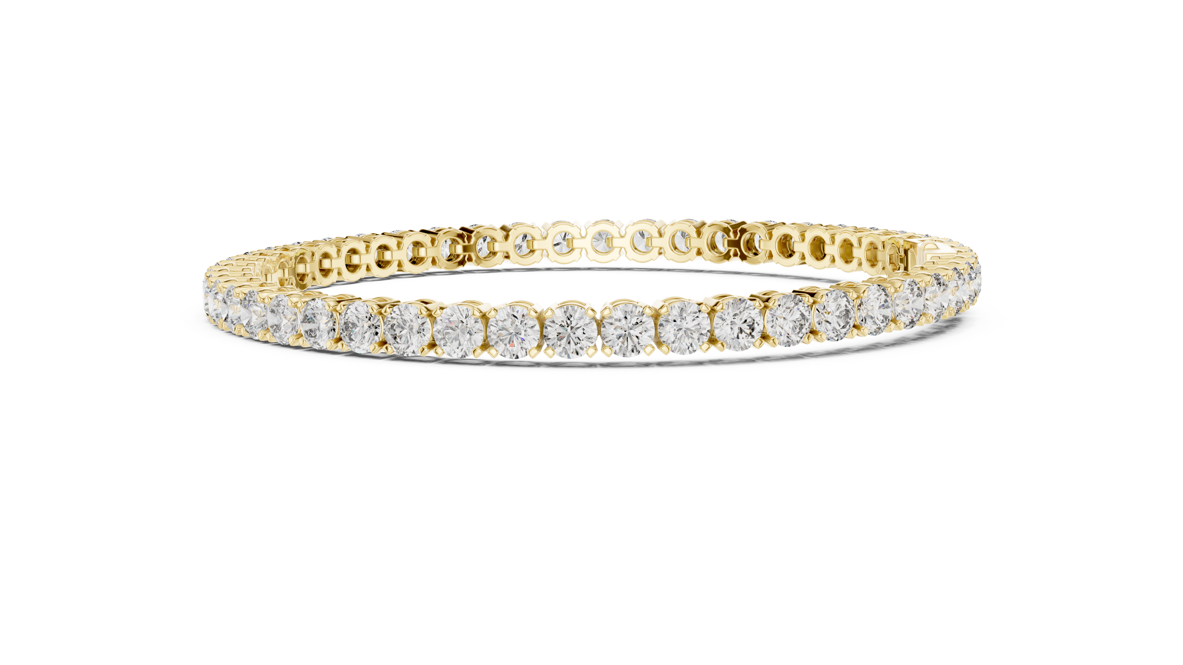 Lab-Grown Diamond Tennis Bracelet 13 Pointer Each in 18K Gold | Premium Everyday Diamond Bracelet