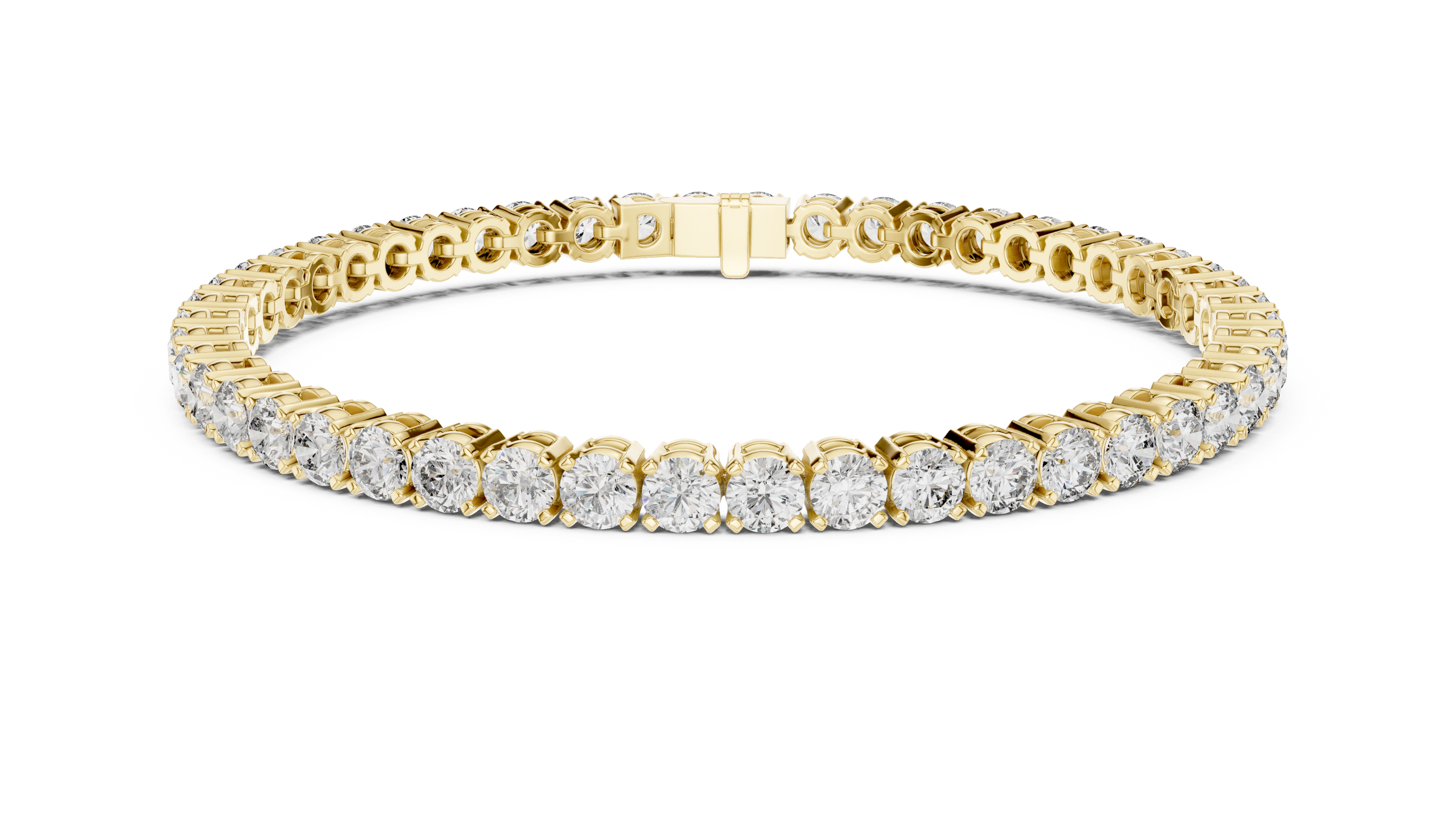 Lab-Grown Diamond Tennis Bracelet 13 Pointer Each in 18K Gold | Premium Everyday Diamond Bracelet