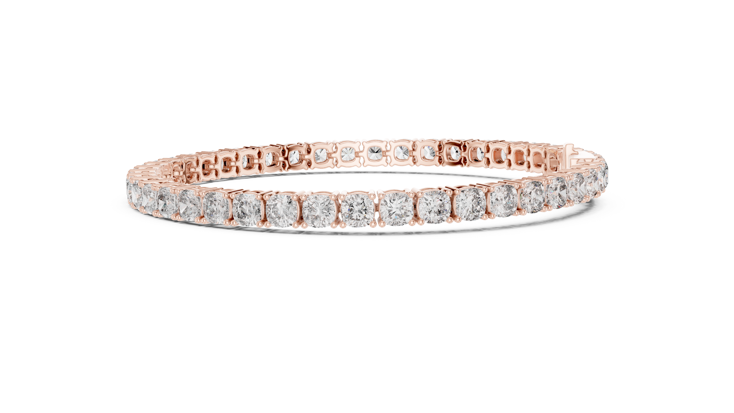 Lab-Grown Diamond Tennis Bracelet 15 Pointer Each in 18K Gold | Classic Setting