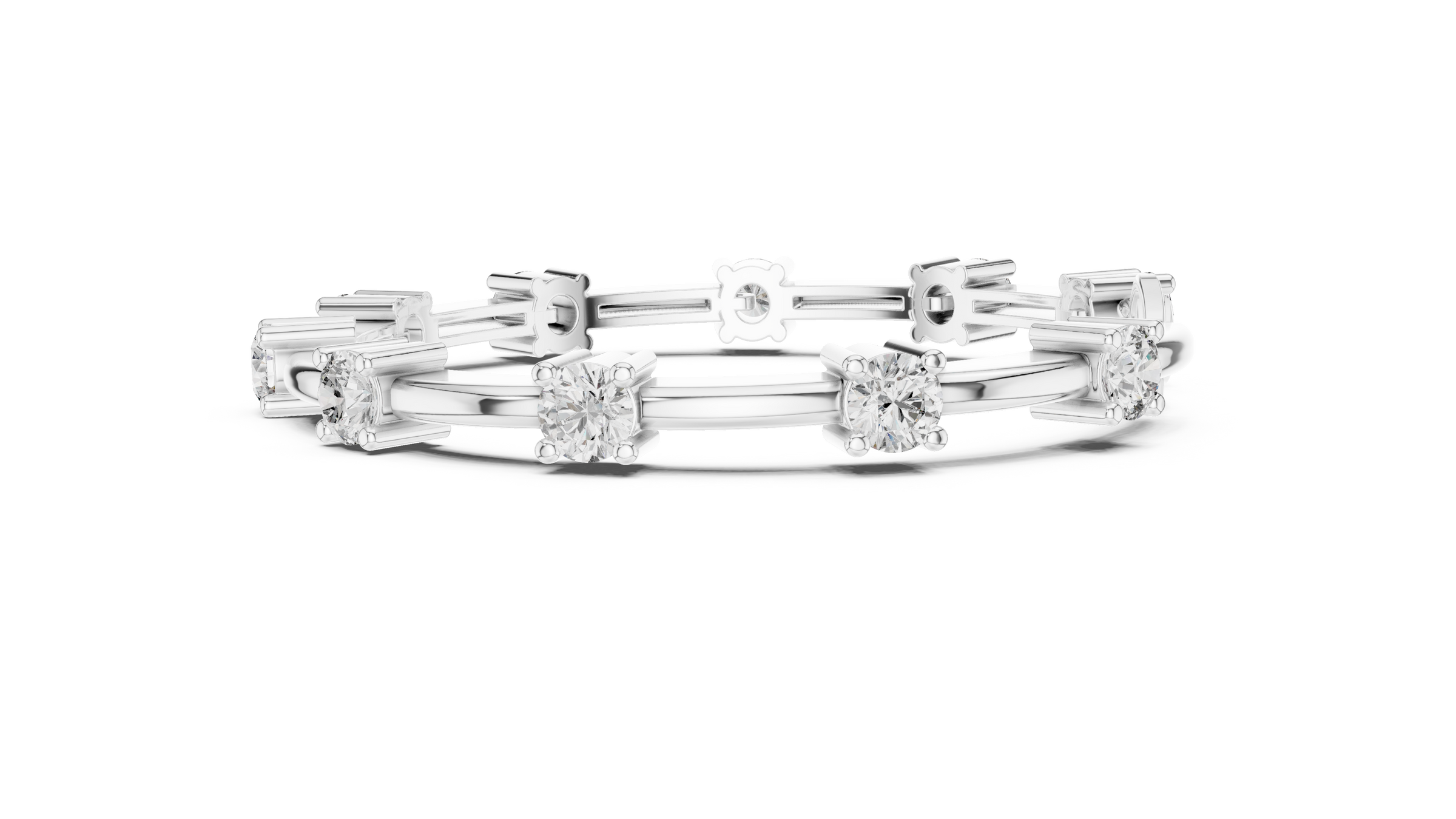 Elegant Round Lab-Grown Diamond Tennis Bracelet in 18K Gold | 5 Carat