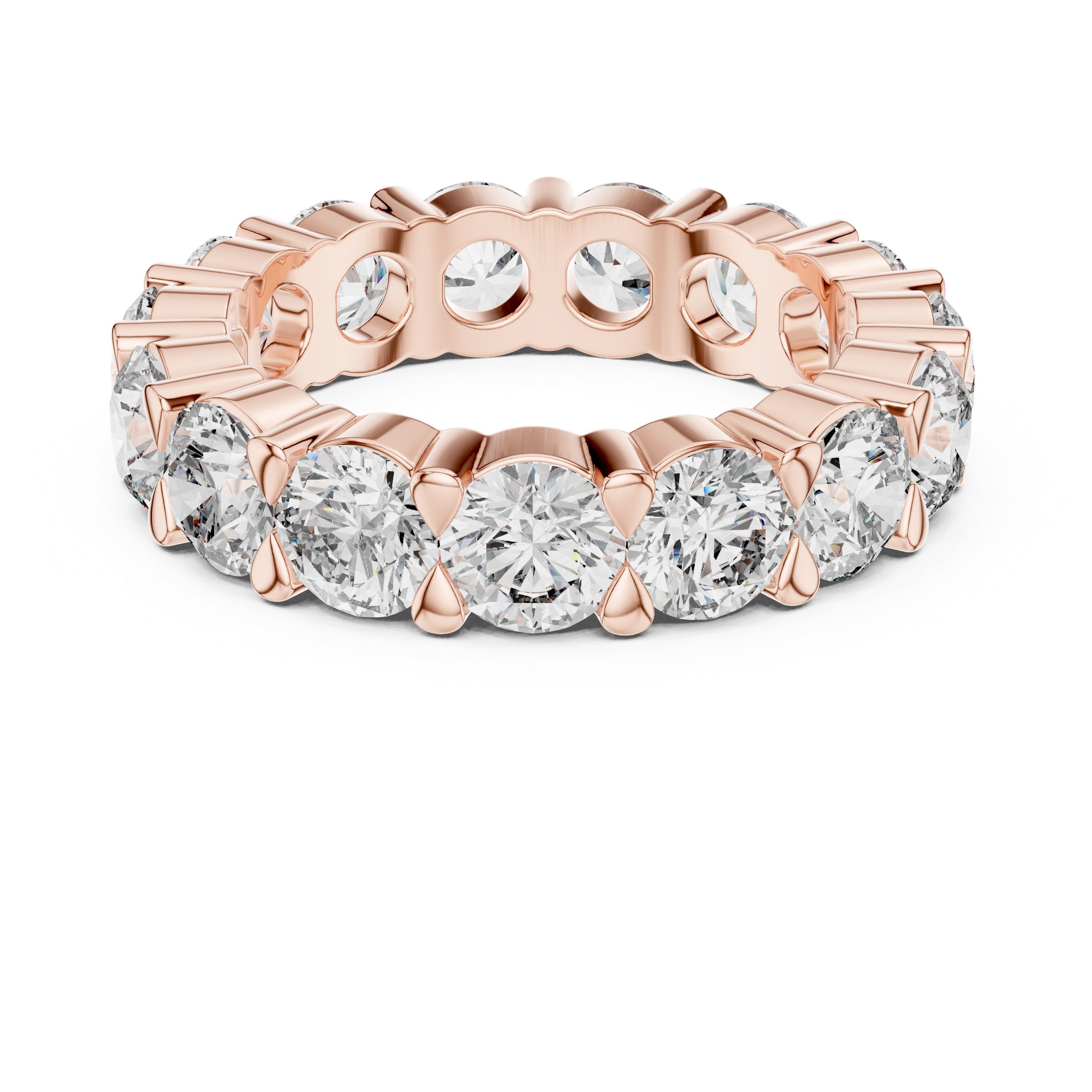 Full Eternity 0.35 Pointer Each Round Lab-Grown Diamond Ring in 18K Gold