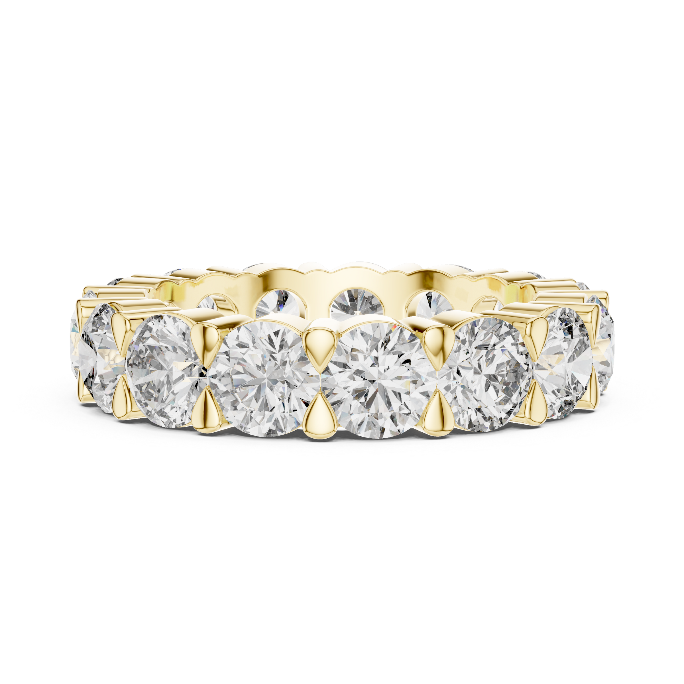 Full Eternity 0.35 Pointer Each Round Lab-Grown Diamond Ring in 18K Gold