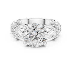 1–3 Carat Round Brilliant Cut Lab-Grown Diamond Solitaire Engagement Ring in 18K Gold