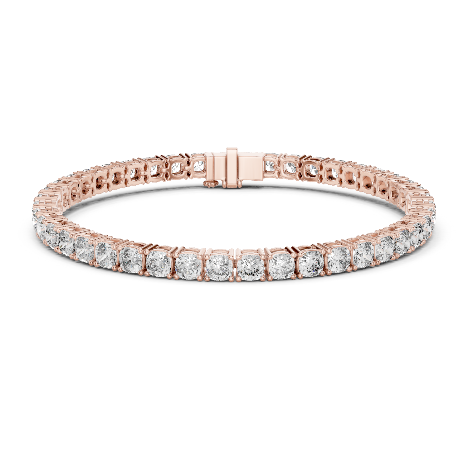 Lab-Grown Diamond Tennis Bracelet 15 Pointer Each in 18K Gold | Classic Setting