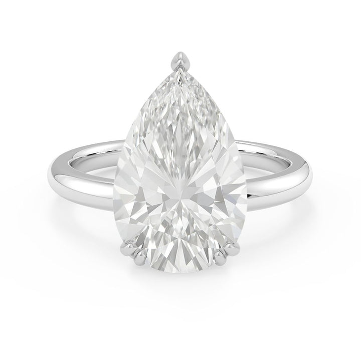 10 Carat Pear Solitaire Lab Grown Diamond Ring – Engagement Ring | Ethical & Sustainable Luxury