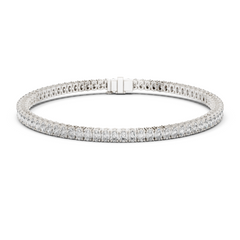 Oval Lab-Grown Diamond Tennis Bracelet in 18K Gold | Classic Everyday Diamond Bracelet