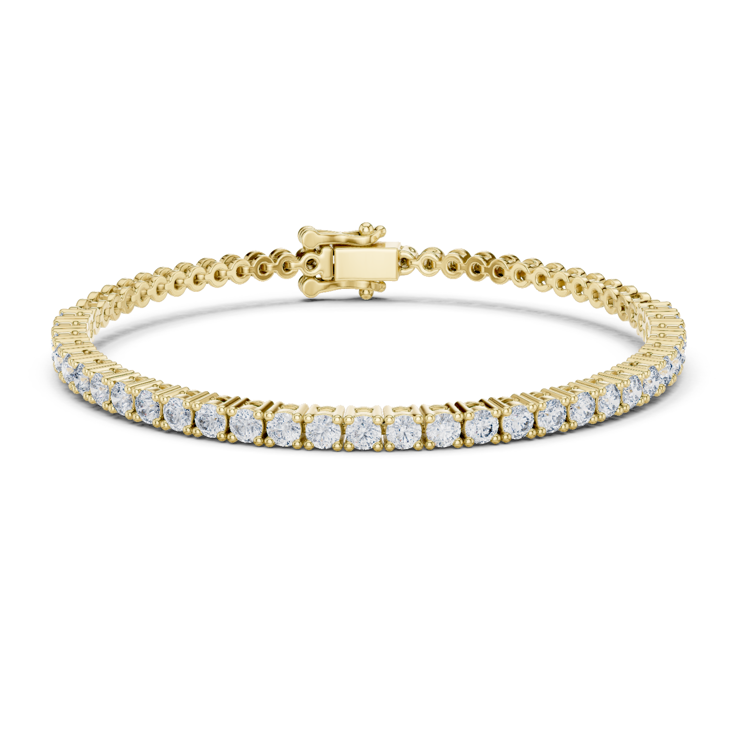 Everyday Lab-Grown Diamond Tennis Bracelet in 18K Gold | 1.8 Carats