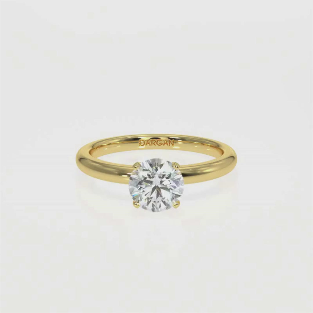 Round-Cut Solitaire Diamond Ring