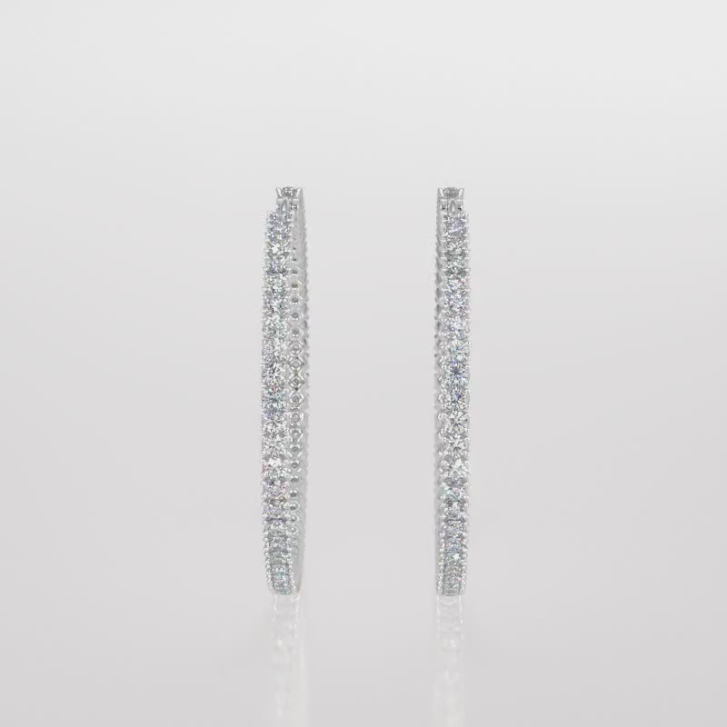 Hoop Lab-Grown Diamond Earrings