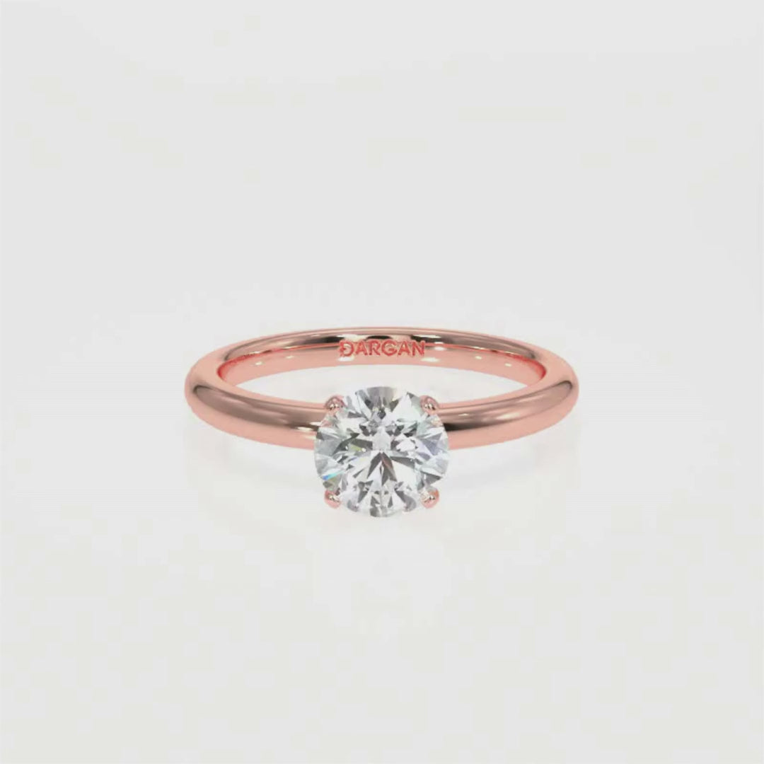 Round-Cut Solitaire Diamond Ring