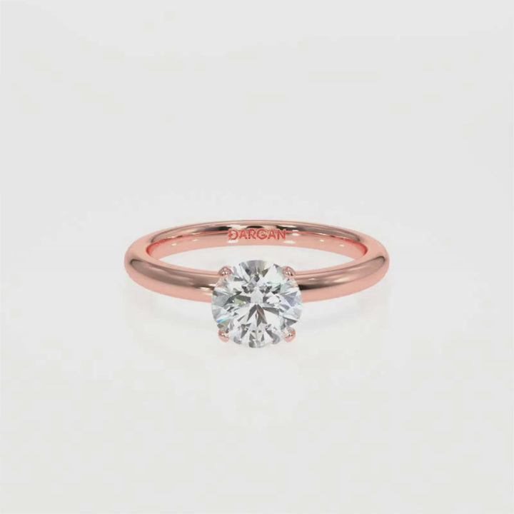 Round-Cut Solitaire Diamond Ring